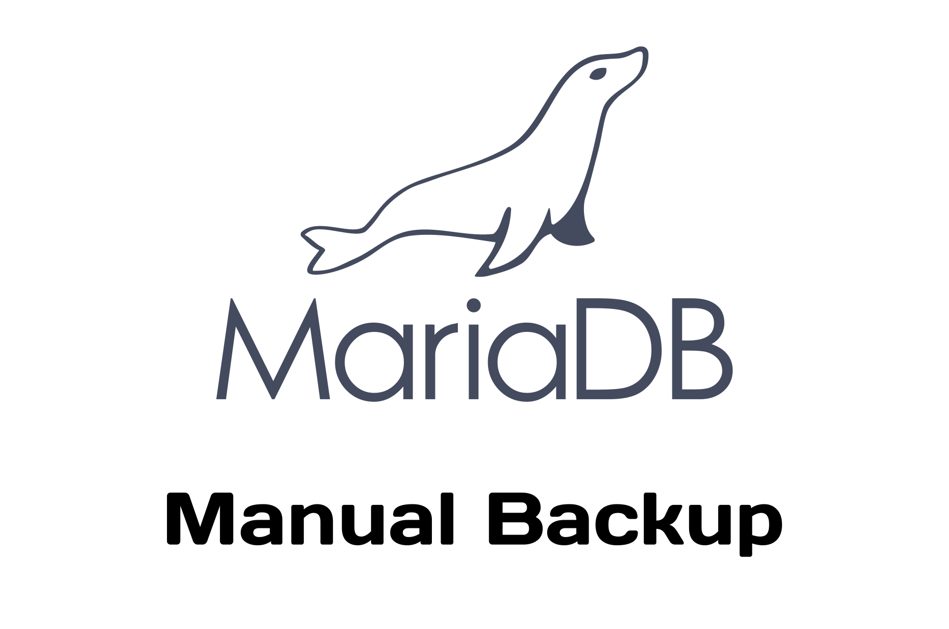 Mysql Dump – manual backup